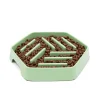 Great & Small Sage Green Slow Down Hexagon Dog Bowl Online
