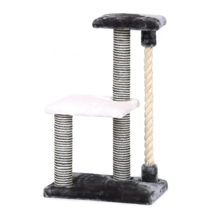 Great & Small Snuggle&Scratch Rope & Climb Cat Scratcher New
