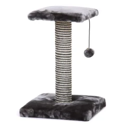 Great & Small Snuggle&Scratch Platform Cat Scratcher Grey Plush Fashion
