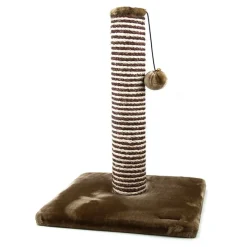 Great & Small Snuggle&Scratch Play Cat Scratcher Brown Plush Hot