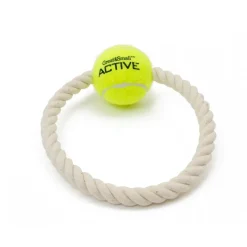Great & Small Tennis Ball Rope Ring Dog Toy Discount