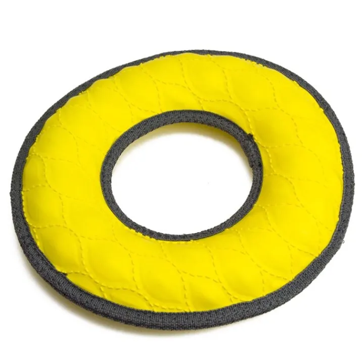 Great & Small Tough Toy Yellow Ring Dog Toy New