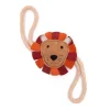 Green Elk Coco Buddies Jute & Lion Dog Toy New