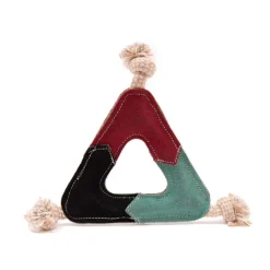 Green Elk Coco Buddies Jute & Triangle Dog Toy Best