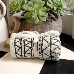 Green Elk Jacquard & Sherpa Pet Blanket Hot