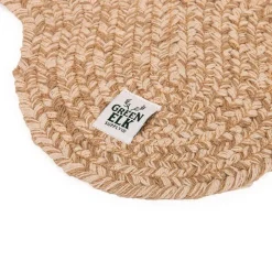Green Elk Jute Bone Dog Feeding Mat New