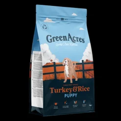 GreenAcres Turkey & Rice Puppy Dry Dog Food New