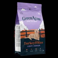 GreenAcres Turkey & Rice Senior / Light Dry Dog Food Best