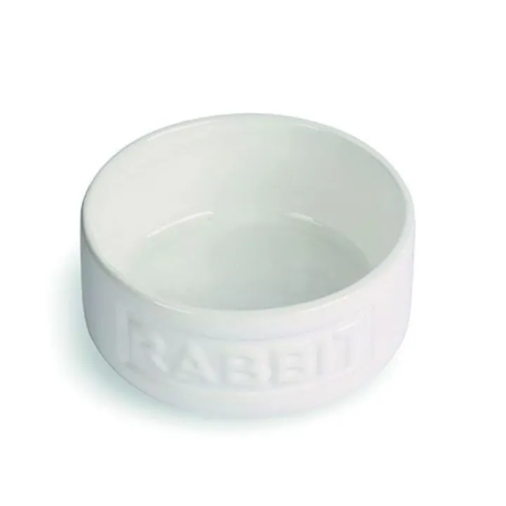 Happy Pet Rabbit Bowl White Fashion