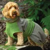 Harbour Hounds Drying Robe Grey/Green Exclusive Colour Discount