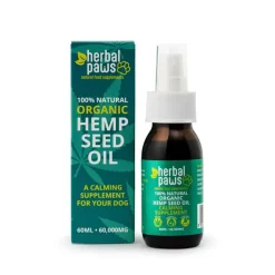 Herbal Paws Organic Hemp Oil 60ml New
