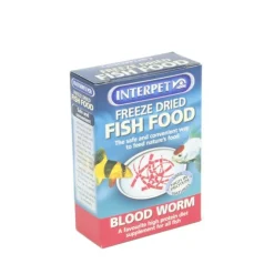 Interpet Freeze Dried Bloodworm Fish Food Hot