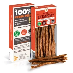 JR 100% Pure Turkey Sticks Dog Treats 50g Clearance