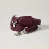Lily & Leo Leather Flat Dog Lead Oxblood Discount