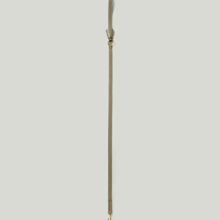 Lily & Leo Leather Flat Dog Lead Sage New