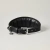 Lily & Leo Leather Whippet Collar Black Hot