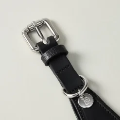 Lily & Leo Leather Whippet Collar Black Hot