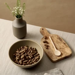 Lily & Leo Portuguese Stoneware Muscovado Pet Bowl Hot