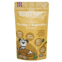 Little Big Paw Turkey & Veg Dinner Dog Food 150g Discount