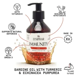 Lysiphar Immunity Oil Supplement for Dogs 250ml Outlet