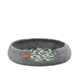 Mishum Simona Silver & Blue Cat Bed Online