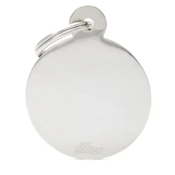 My Family ID Tag Circle Chrome Large Outlet