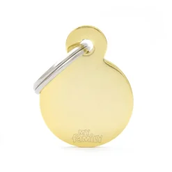My Family ID Tag Circle Gold Small Online