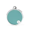My Family ID Tag Circle Light Blue - Medium Discount