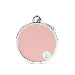My Family ID Tag Circle Pink - Medium Discount