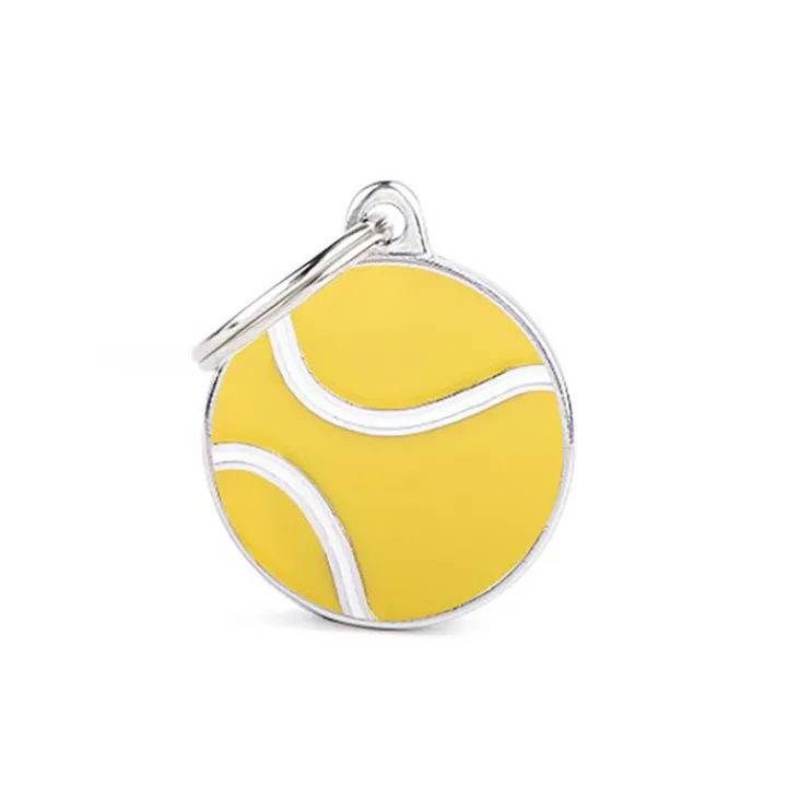 My Family ID Tag Tennis Ball Fashion