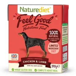Naturediet Feel Good Chicken & Lamb Wet Dog Food 390g Online