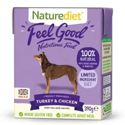 Naturediet Feel Good Turkey & Chicken Wet Dog Food 390g Online