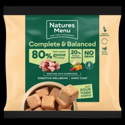 Natures Menu 80/20 Goose and Turkey Nuggets 1kg Raw Dog Food Fashion