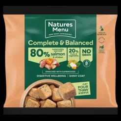 Natures Menu 80/20 Salmon and Chicken Nuggets 1kg Raw Dog Food Sale
