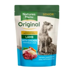 Natures Menu Senior Lamb with Chicken Pouch Wet Dog Food 300g Outlet