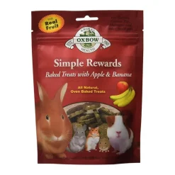 Oxbow Simple Rewards Baked Treats With Apple & Banana 60g Fashion