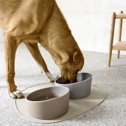 Palopa Cali Taupe Dog Bowl Discount