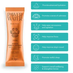 Pawer Water Calming Advanced Wellness Hydration for Dogs - 12 sticks New