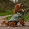 Great & Small Penrose Penrose Knitted Green Checkered Dog Jumper Fashion