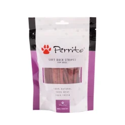 Perrito 100% Soft Duck Stripes Dog Treats 100g New