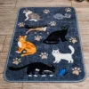 Pet Rebellion Multi Purpose Cat Print Carpet Runner Fashion