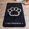 Pet Rebellion Stop Muddy Paws Black Carpet Runner Clearance