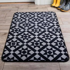 Pet Rebellion Stop Muddy Paws Victorian Tile Carpet Runner Online