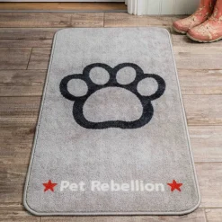Pet Rebellion Stop Muddy Paws Grey Carpet Runner Clearance