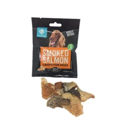 Purely Fish Smoked Salmon Crisps Dog Treats 20g Fashion
