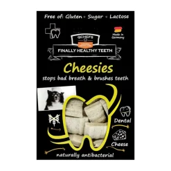 QChefs Natural Dental Fitness Cheesies Dog Treats 65g Hot