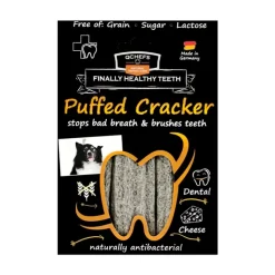 QChefs Natural Dental Power Puffed Cracker Dog Treats 3 Pack Sale