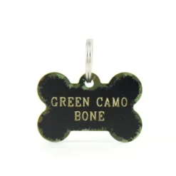 Quick Tag Green Camo Bone ID Tag Hot
