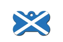 Quick Tag Scottish Flag Bone ID Tag Hot
