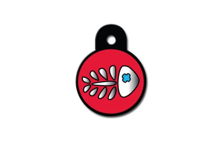 Quick Tag Small Fish Bone Circle ID Tag Outlet